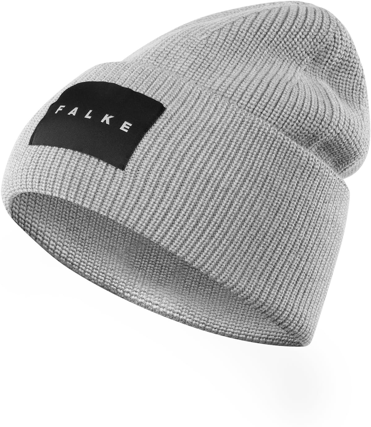 Strickmütze FALKE "FALKE Mütze", Jungen, Gr. onesize, light grau (3400), Mützen Strickmütze