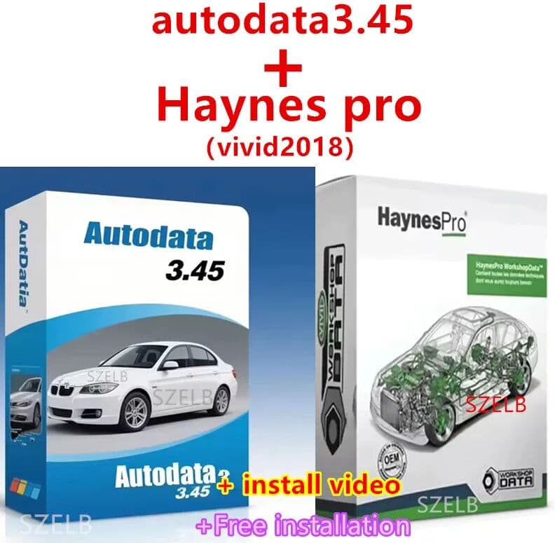 NONE 2026 Latest Haynes Pro （vivid2018）+autodata3.45 Workshop Data 2018 Atris Technik Europe Car Repair Software Free Installation