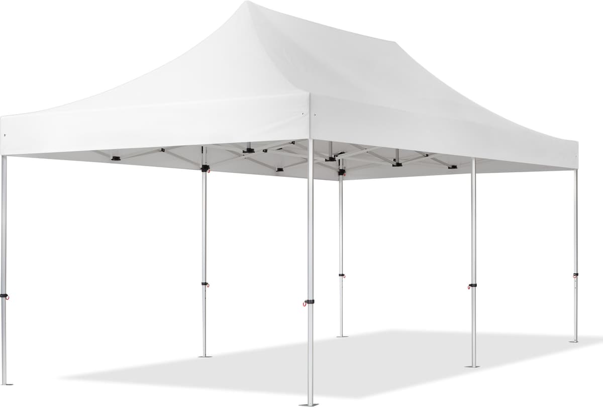TOOLPORT 3x6m, aluminium, easy-up-pavillon, uden sidedele, hvid - (578683)