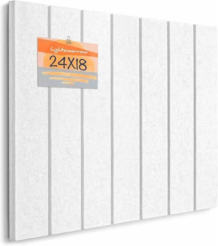 NONE Striped Felt Cork Bulletin Note Pin Board 24x18 Inches Photos Display Memo Wall Panel Decorative for Wall Home Office Classroom