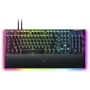 Razer Tastatur BlackWidow V4 Pro, Grüne Switches, mit RGB-Beleuchtung und mechanischem Tastenfeld