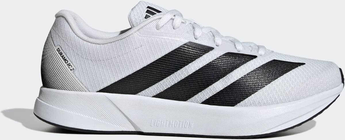 Laufschuh ADIDAS PERFORMANCE "DURAMO RC2 RUNNING", Herren, Gr. 48, schwarz-weiss (cloud weiß, core schwarz, carbon), Textil, Schuhe Laufschuh, sehr leicht cloud weiß, core schwarz, carbon 48