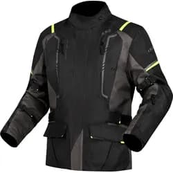 LS2 Narvik Herren Motorradjacke - grau-schwarz-neongelb - 4XL