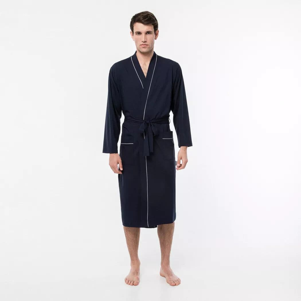 ISA bodywear - Morgenmantel, für Herren, Marine, Größe XL