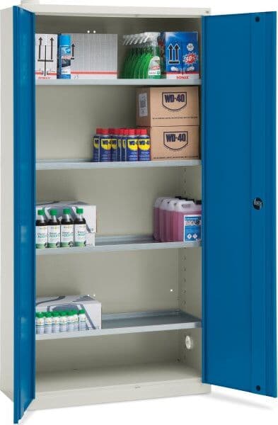 Blika Kemikalieskab Ks-1, 4 Hylder, 200x100x44,5cm