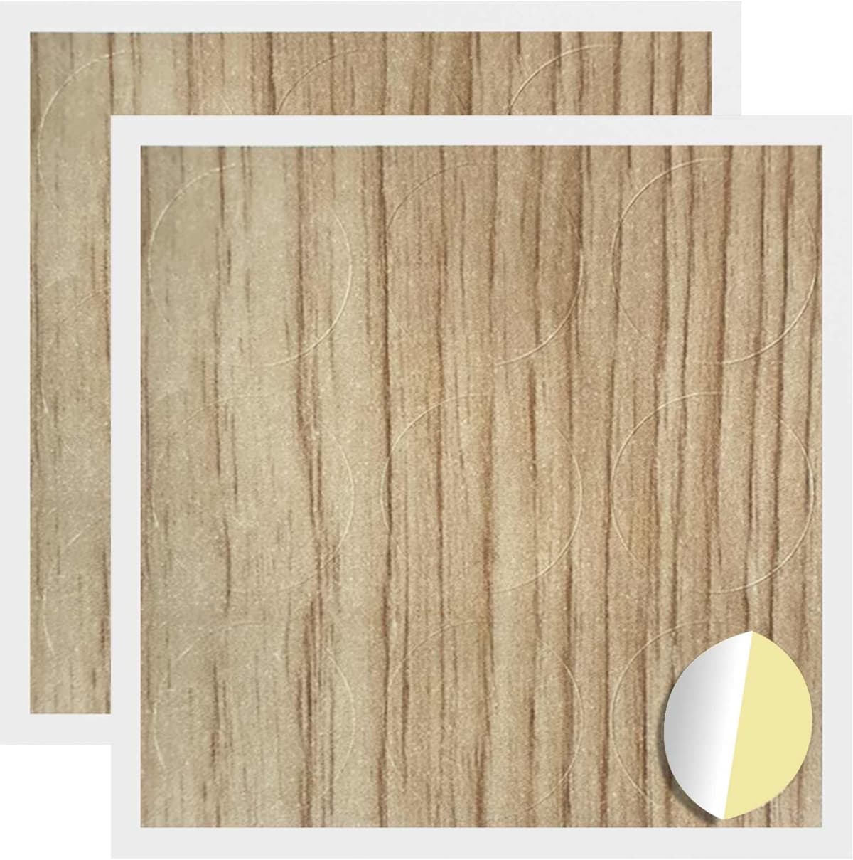 vidaXL Couverture de vis auto-adhésive 2 pc Chêne artisanal