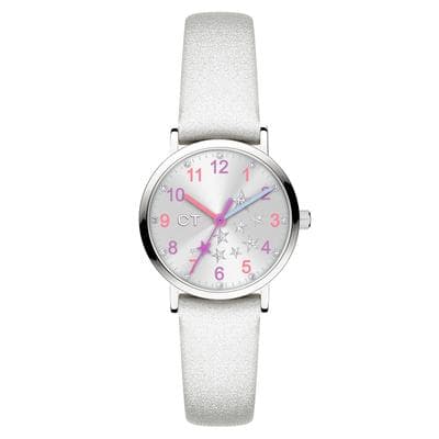 Quarzuhr COOL TIME "The Cool Sparkling Stars", silber (silberfarben, silberfarben), Armbanduhren, Kinder, silberfarben, Quarzuhr, Armbanduhr, Kinderuhr, Mädchen, analog