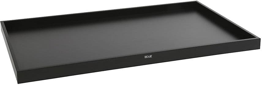 Etagenboden für Querstreben-Modelle, für BxT 1175 x 800 mm, mit Umrandung, aus MDF, schwarz eurokraft pro