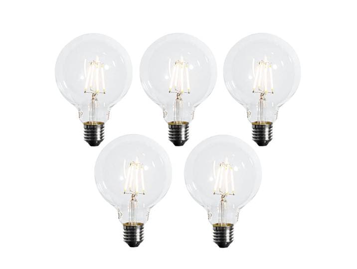 Lot de 5 ampoules LED dimmables E27 G95 5W 450lm 2700K