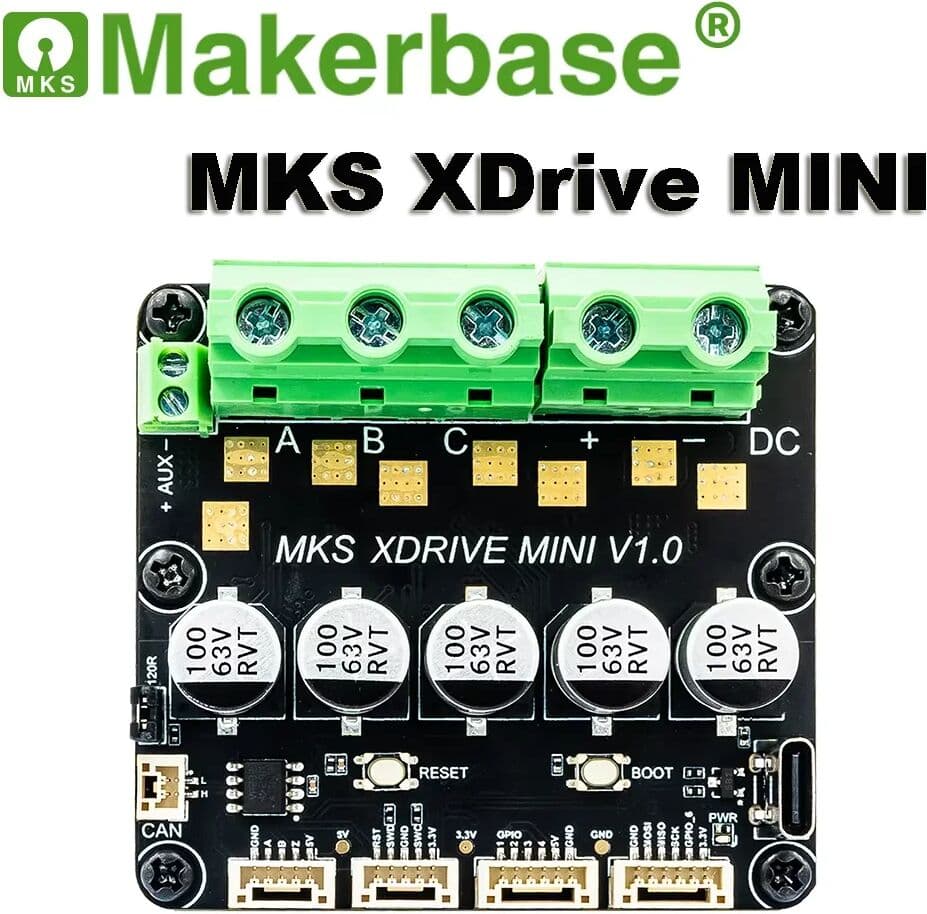 Reorcxe Makerbase MKS XRIVE MINI High-Precision Brushless Servo Motor Controller Based On ODrv V3.6 with AS5047P On Board