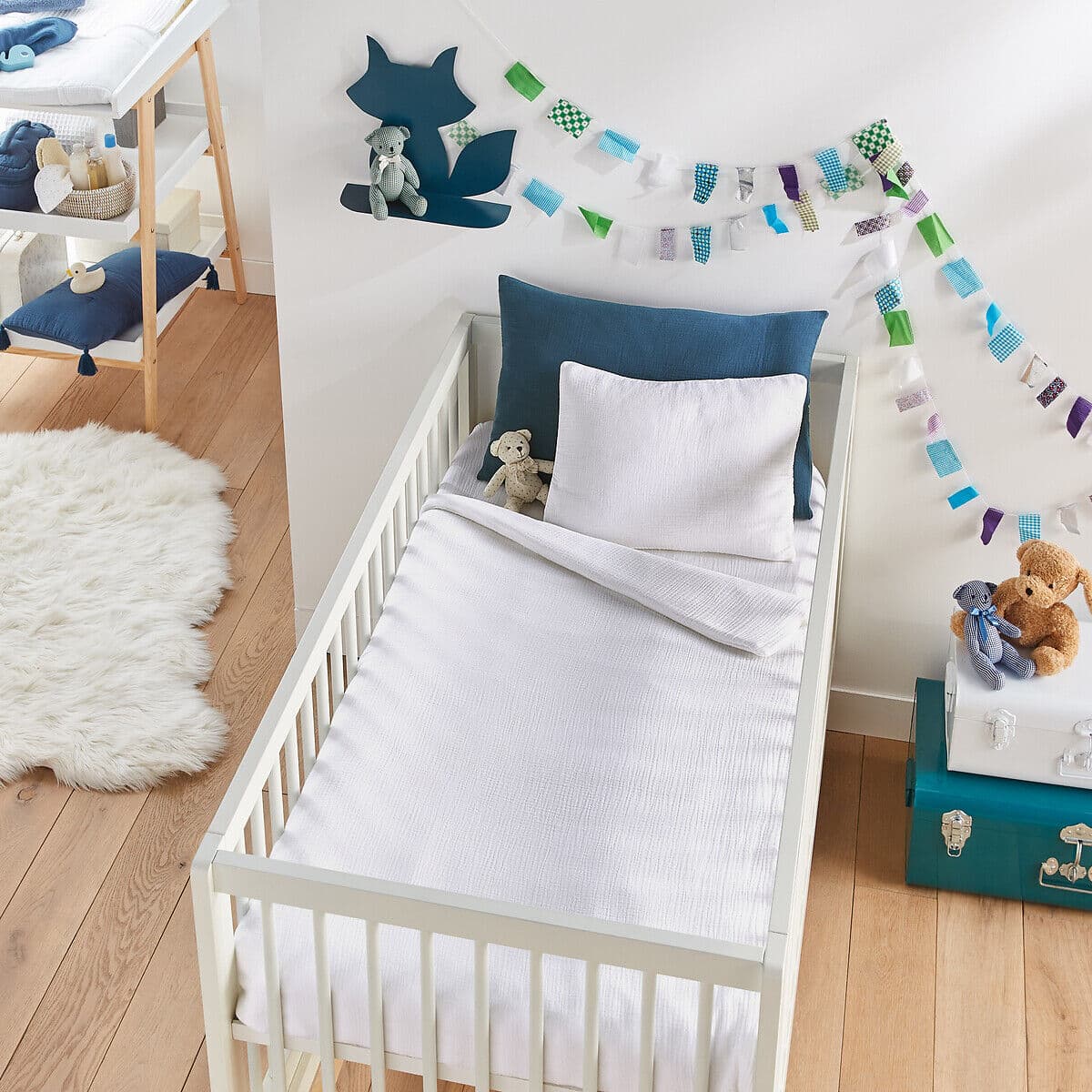 LA REDOUTE INTERIEURS Taie d’oreiller bébé gaze de coton, Kumla
