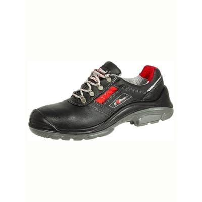 Sicherheitsschuh U-POWER "Elect" Gr. 42, schwarz (schwarz, rot), 42, Obermaterial: 100% Rindsleder Leather cow., Schuhe