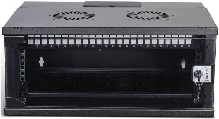Digitus Επιτοίχια Καμπίνα Rack 19U 54x40cm Μαύρο DN-49201-SET
