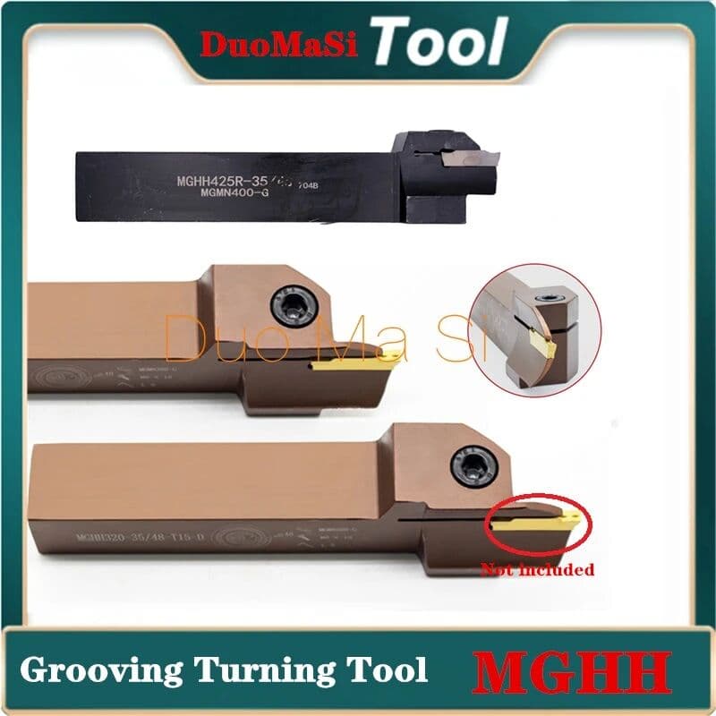 DUOMASI MGHH320R MGHH420R MGHH325R 15/400 External Face Reverse Grooving Holder for MGGN200 MGGN300 Series Carbide Insert Lathe