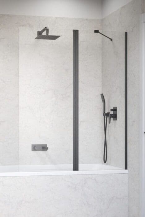 Radaway Nes 6 Brushed GunMetal Pnd II parawan nawannowy 120cm prawy szczotkowany grafit 10009120-92-01R