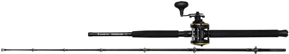 Kinetic Powercore CC Havsfiskeset (Längd / Kastvikt / Antal delar: 6'6" / 195 cm / P10 30-50 lbs / 200-600 g / 2 sec)