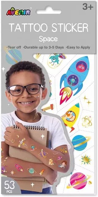 Avenir - Tattoos Sticker Weltraum, Multicolor