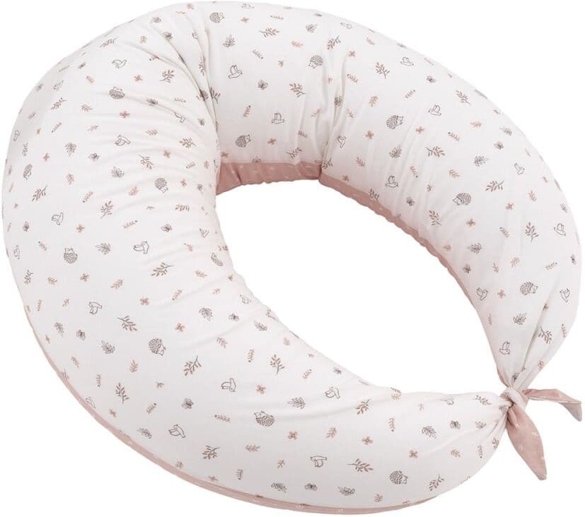 Cambrass Cojín de lactancia luna 80x185x16 cm rosa