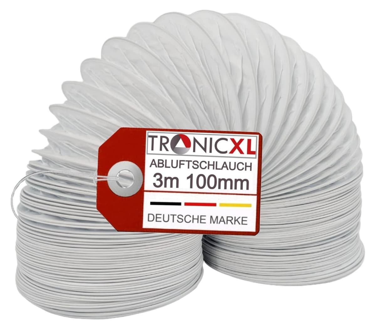 Merkloze PVC-afvoerslang van 100 mm voor drogers en airconditioners