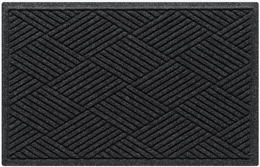 WaterHog® WaterHog Door Mat Diamond – 60 x 90 cm, Non-Slip, Indoor/Outdoor Charcoal 60cm W X 90cm L