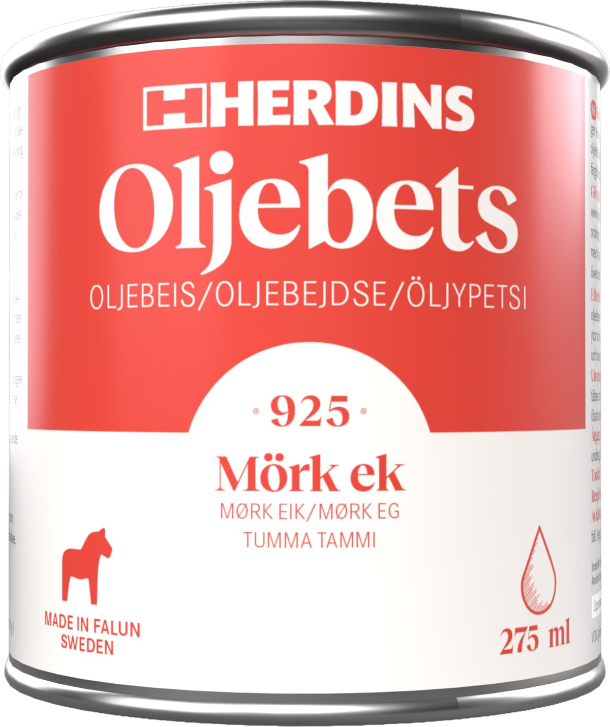 Herdins Oljebets 925 Mörk Ek, 275 ml