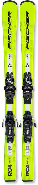 FISCHER Jugendski Set RC4 Race JR + FJ 4 GW CA gelb   120 B