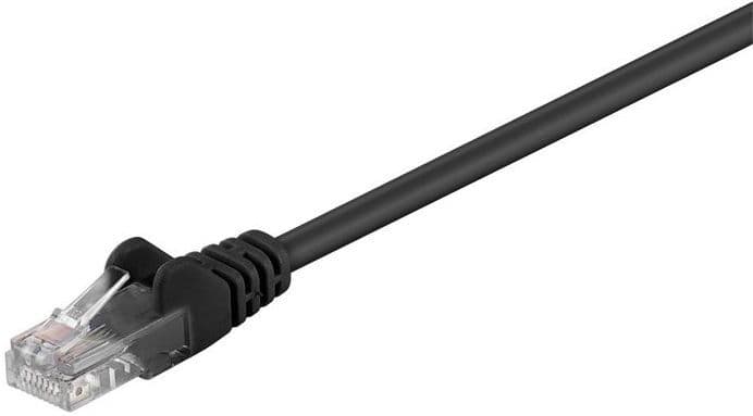 MicroConnect Cat5e U/utp Nettverkskabel 0,25m, Svart, 1 Stykk, Sen-B-Utp50025s Svart