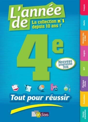 Fabienne Pegoraro - L'année de 4e : tout pour réussir : nouveau programme 2016 - Preis vom 29.10.2026 00:02:44 h