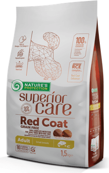 Nature's Protection Adult Red Coat No Grain Razas Pequeñas Salmón 1.5 Kg