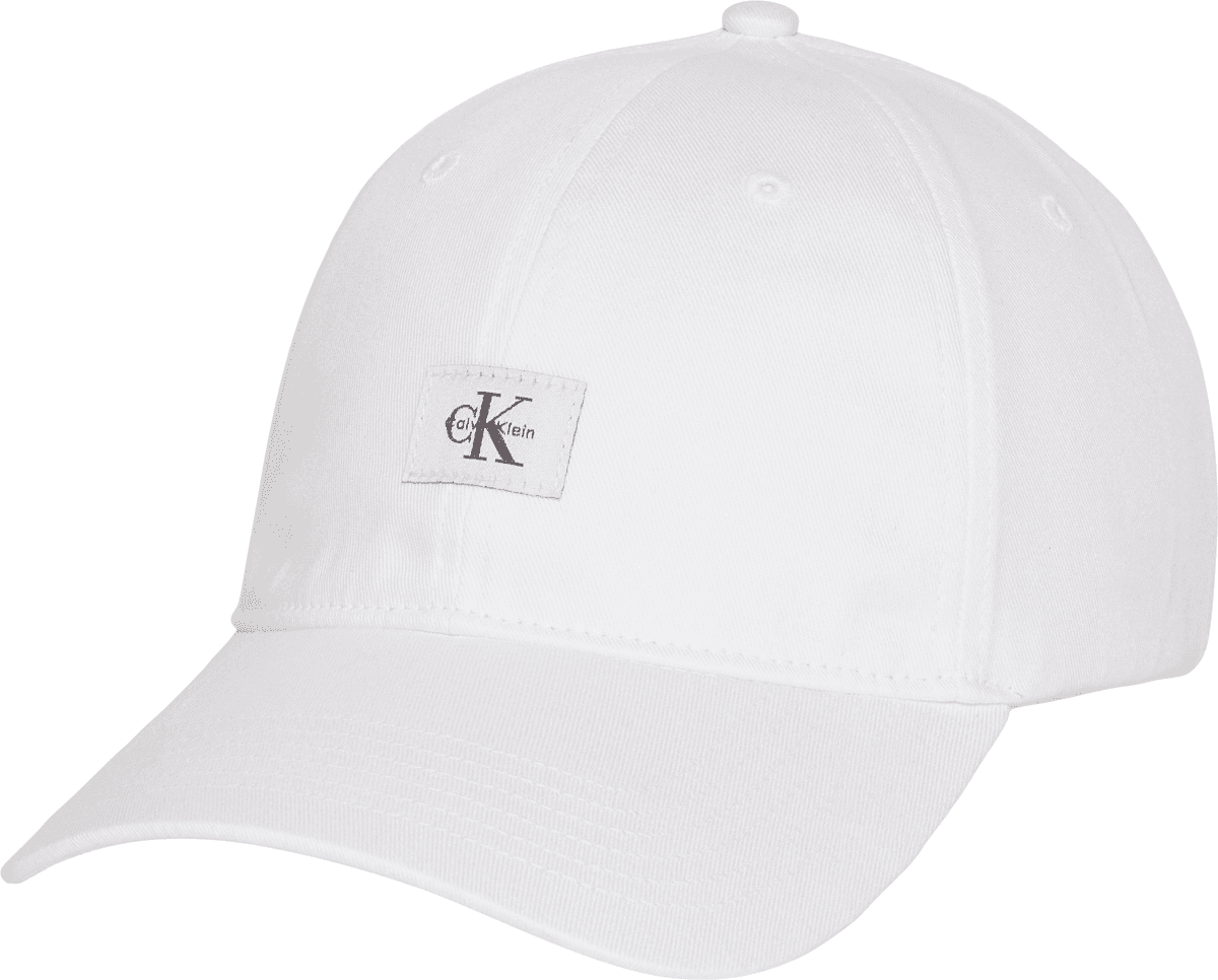 Baseball Cap CALVIN KLEIN JEANS, Herren, weiß (hellweiß), Web, Baumwolle, unifarben, Caps Baseball Cap, Regular fit