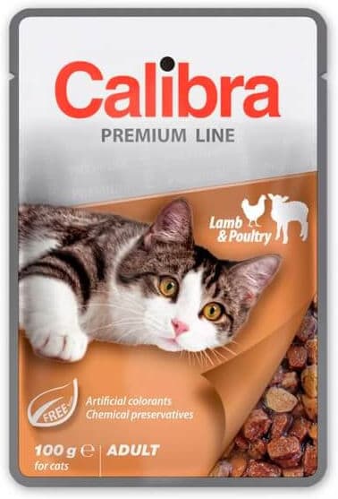 Calibra Premium Line Gato Adult Cordero y Aves de Corral en Salsa Sobres 100 gr