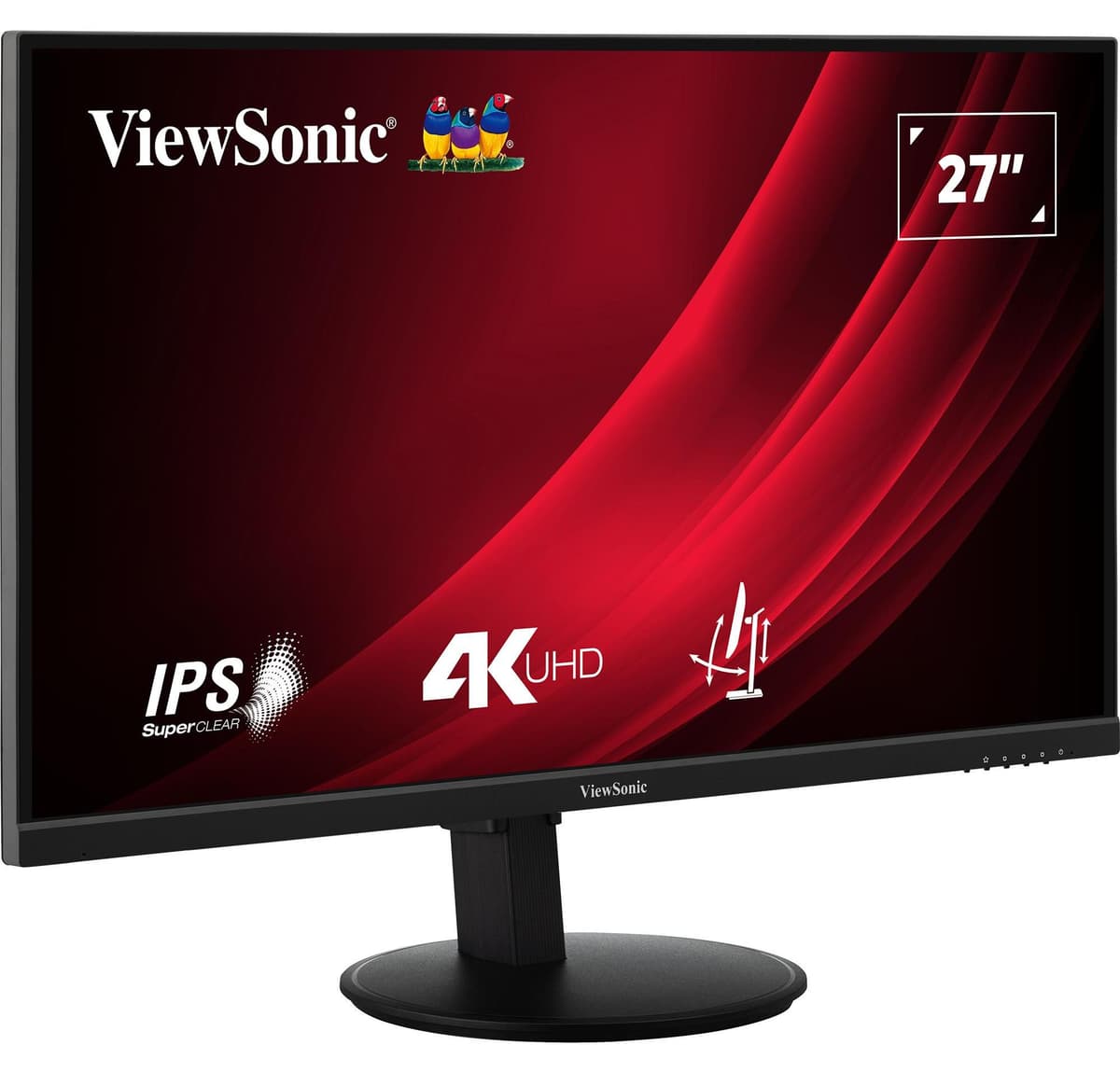 Viewsonic VG Series VG2708-4K, 68,6 cm (27"), 3840 x 2160 Pixel, 4K Ultra HD, LED, 4 ms, Schwarz