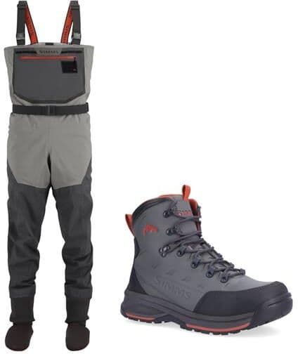 Simms Freestone Waders Sæt, Gummi Støvle 47