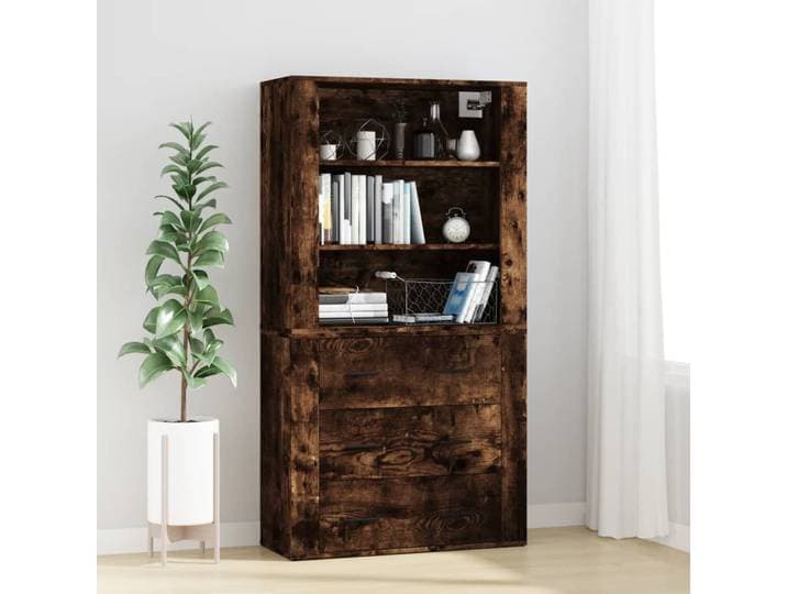 vidaXL Highboard Räuchereiche Holzwerkstoff