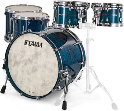 Tama STAR Drum Maple Set ROLC Ocean Blue Curly Maple