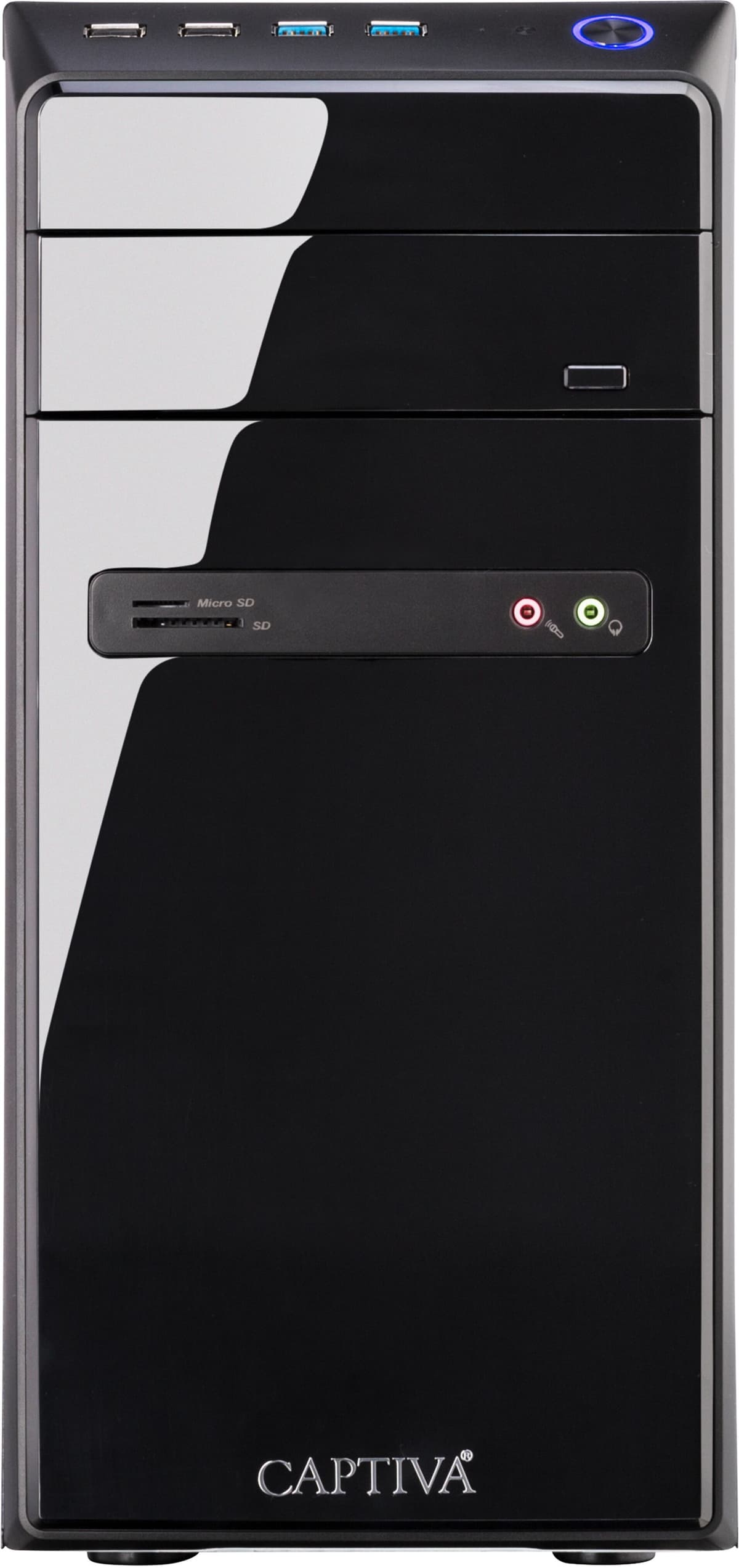 CAPTIVA Business-PC "Power Starter R82-765", schwarz, Microsoft Windows 11 Home (64 Bit), 32 GB RAM 1.000 GB SSD, Desktop-PCs, Business-PC