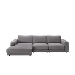 Jette Home Ecksofa Cord Sila ¦ grau ¦ Maße (cm): B: 330 H: 91 T: 190.0