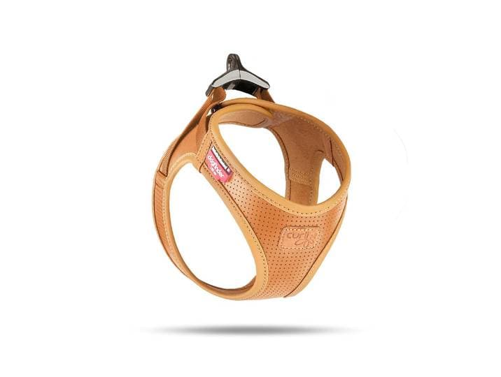 Hunde-Geschirr CURLI Apfelleder, S, Braun , braun, Tiergeschirre, Hunde-Geschirr