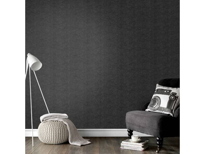 Papier Peint Intissé Crocodile Vinyle Expansé 1005 X 52cm Noir
