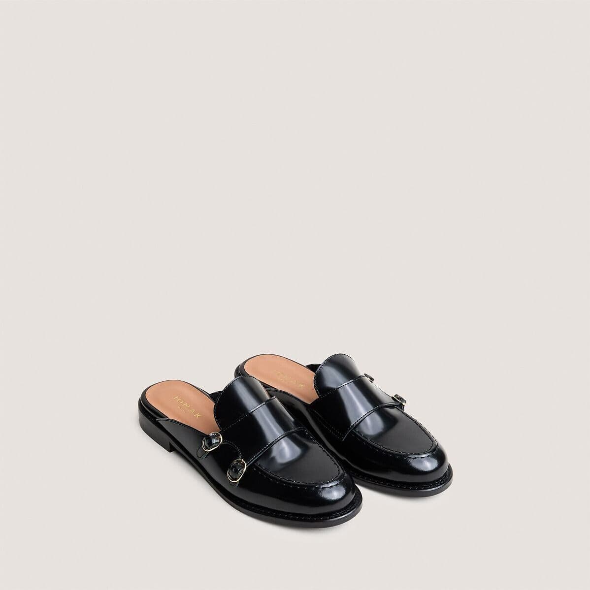 JONAK Mocassins mules en cuir, DISTANT