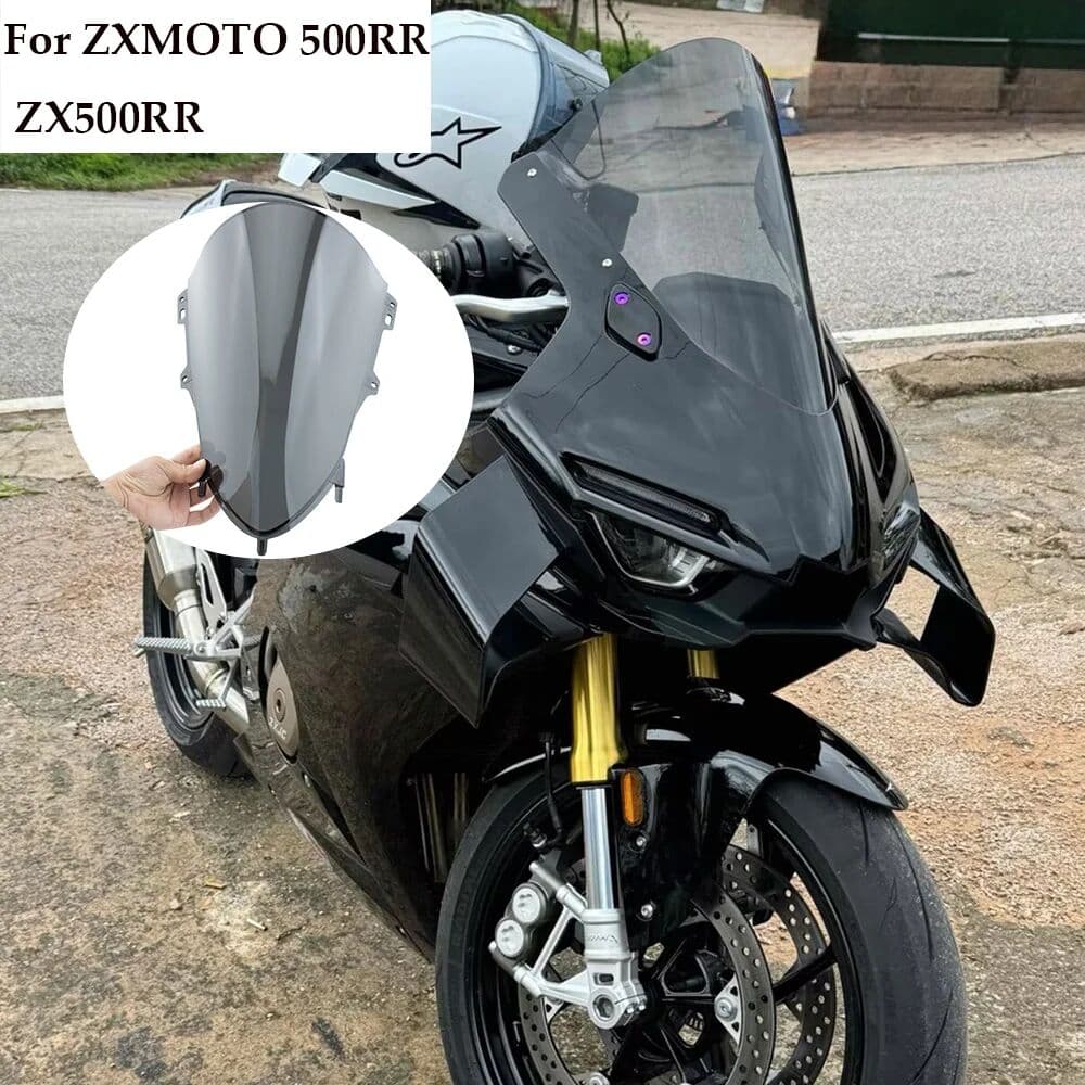 CBWMOPEI For ZXMOTO 500RR ZX500RR Motorcycle Height Increase Windshield-Racing Windshield Wind Deflector Fairing