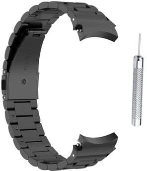 Everyday Crate Samsung Galaxy Watch4 Classic Steel Watch Band Adjustable Metal Watch Strap black