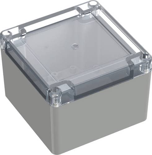 TRU COMPONENTS 6U-111108 6U07111108437 Universal-Gehäuse 104.80 x 104.80 x 74.70 ABS-PC Lichtgrau 1St.