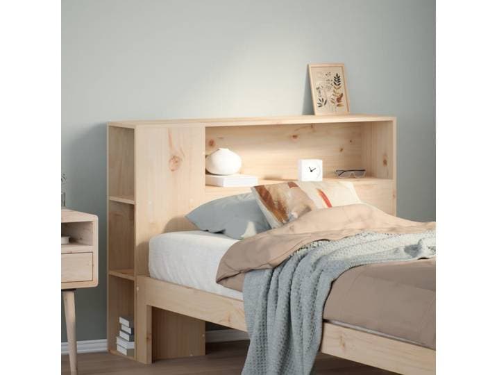 vidaXL Kopfteil mit Stauraum 75 cm Massivholz Kiefer