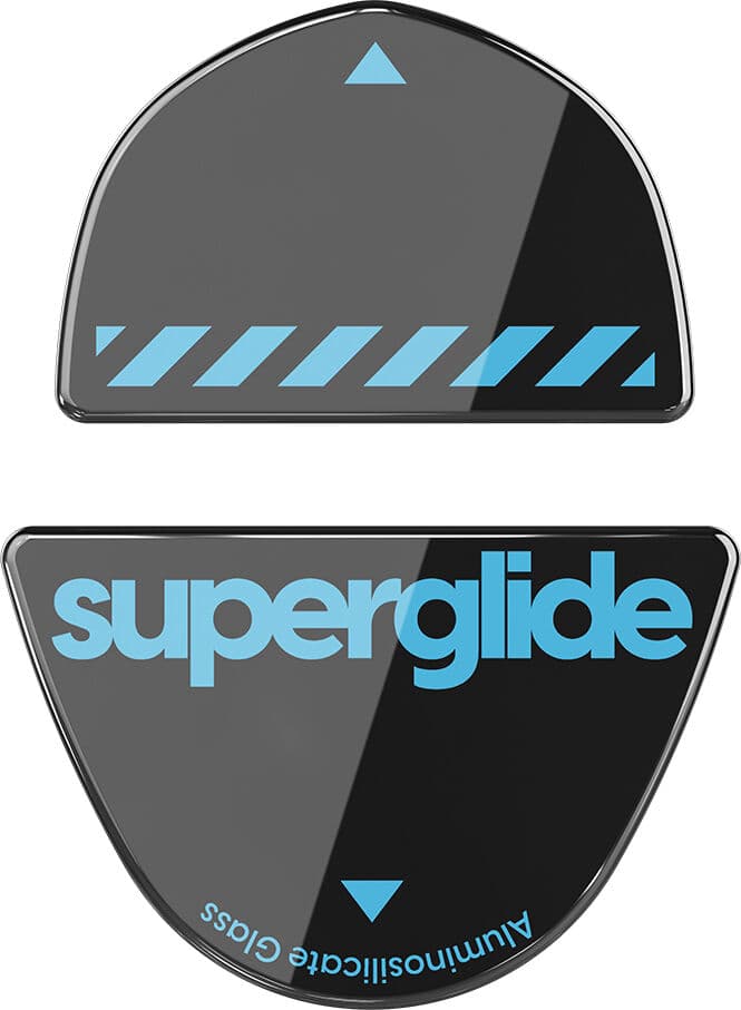 Superglide Glass Skates Til Logitech G303 Shroud Edition - Svart