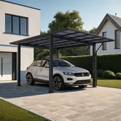 Ximax Aluminium Carport Wing Plus 530 x 293 cm 110 kg/qm Anthrazit