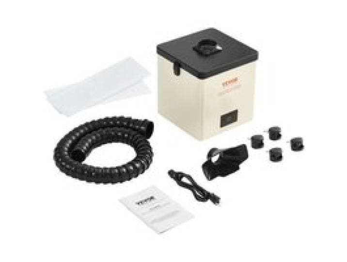 VEVOR Lötrauchabsaugung 100W Schweißrauchabsauger 240 m³/h Mini Desktop Lötrauchabsorber 5800U/min 3-Stufen-Filter Lötrauch Absaugung für Lötstation Schweißarbeiten