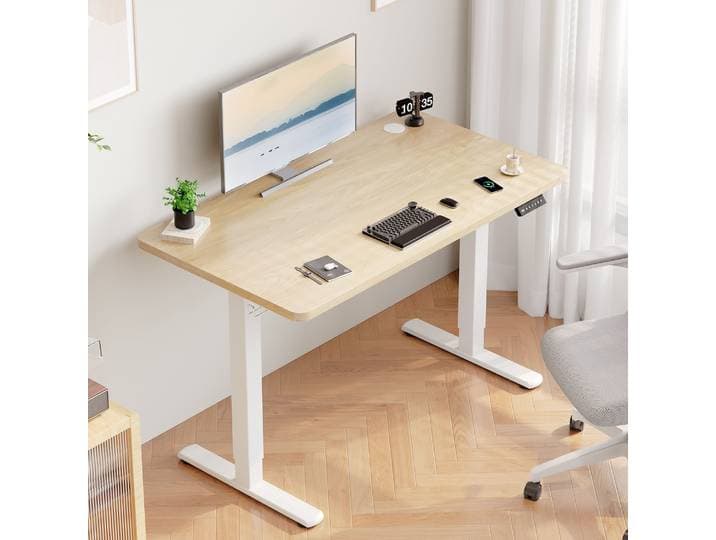 Devoko bureau réglable en hauteur avec prise USB bureau support électrique réglable en hauteur siège ordinateur réglable