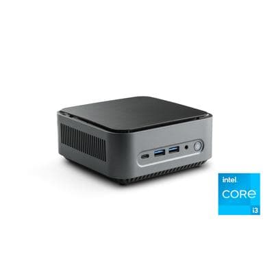 CSL Mini-PC "Narrow Box Intel Core i3 Windows 11", schwarz, Microsoft Windows 11 Home (64 Bit), UHD Graphics, 32 GB RAM 500 GB SSD, Desktop-PCs
