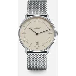 STERNGLAS - NAOS - hellbraun - silber - milanaise silber / 38MM